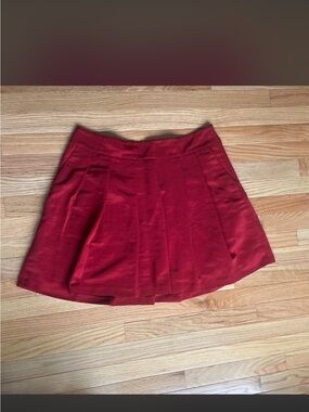 Ann Taylor Red Circle Skirt